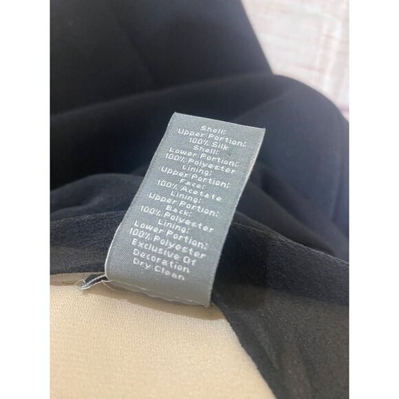 Ann Taylor Women's Black 100% Silk Sleeveless Classic Black Dress - 6 - Picture 15 of 15